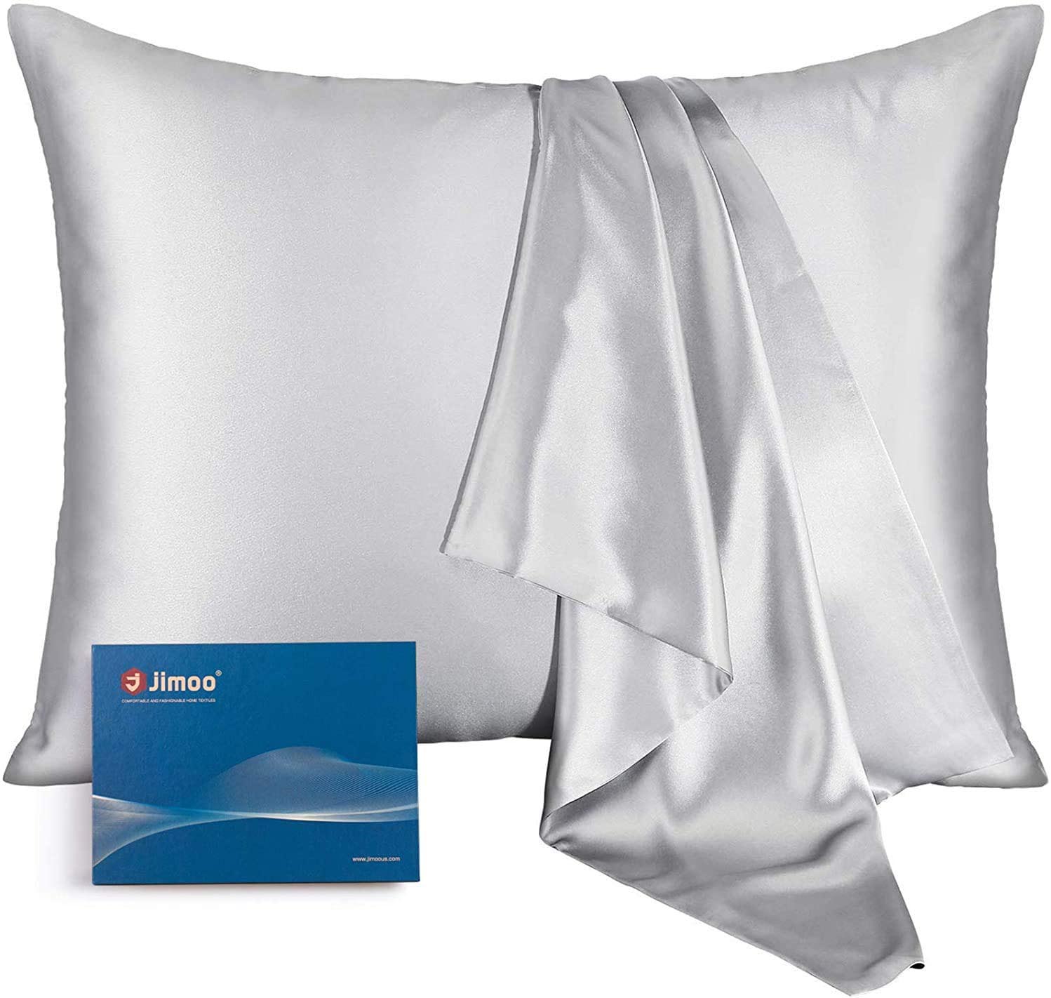 silk pillowcase Silver Grey 22mm